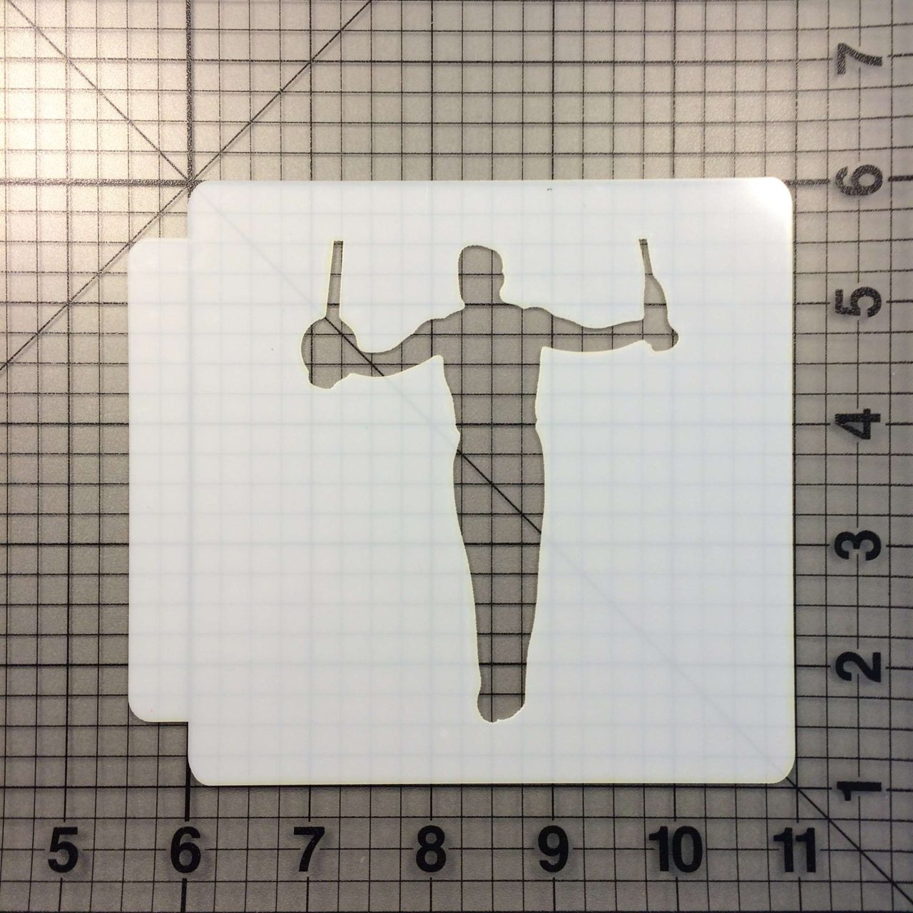 Gymnastics Stencil 107