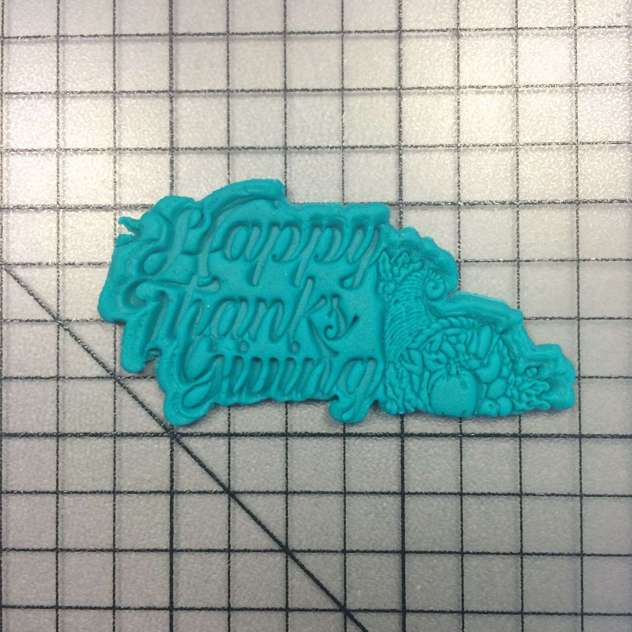 Happy Thanksgiving 100 Cookie Cutter and Stamp (imprinted 2)