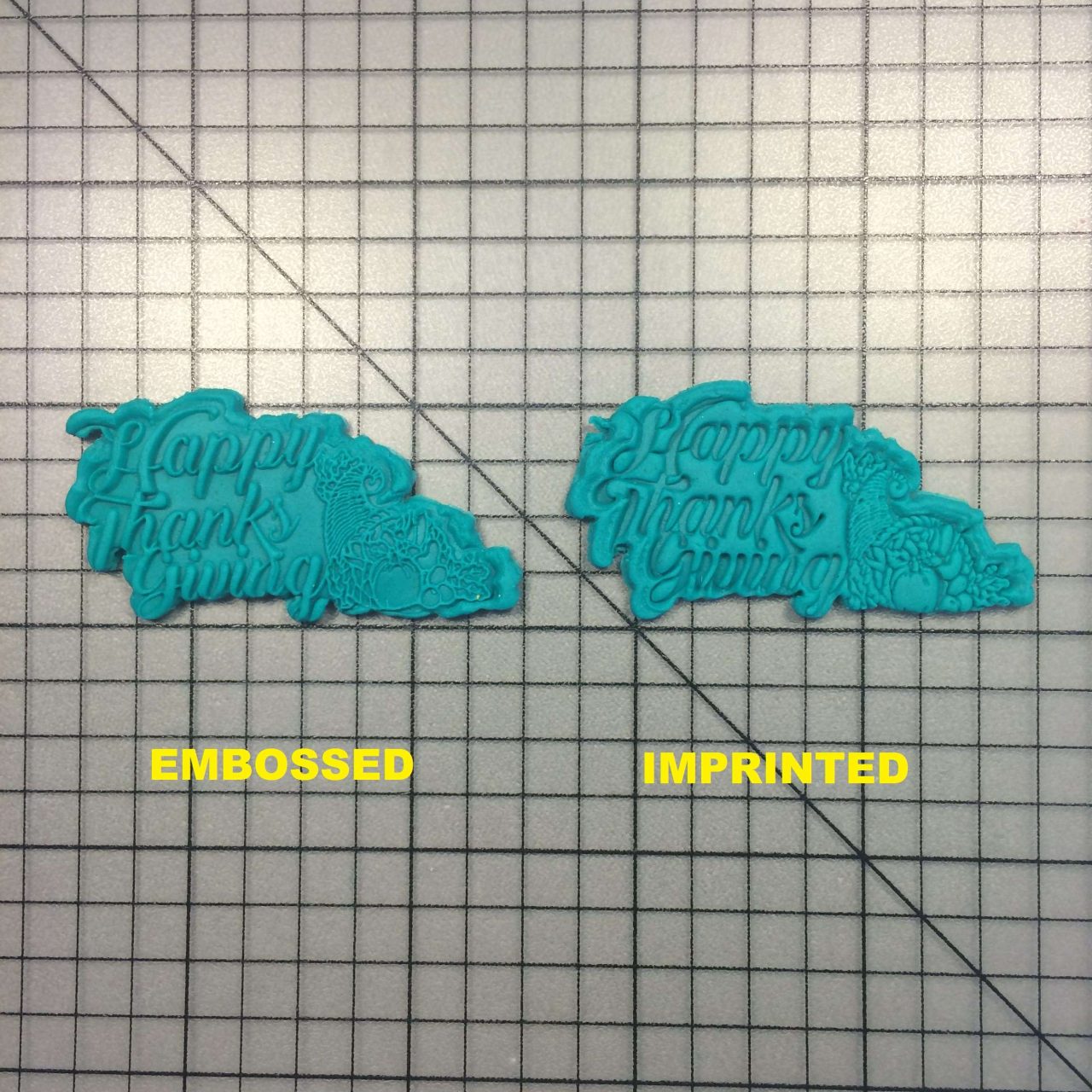Happy Thanksgiving 100 Cookie Cutter and Acrylic Stamp - Image 5