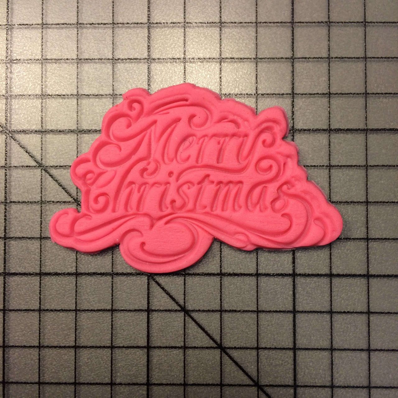 Merry Christmas 100 Cookie Cutter and Stamp (embossed 1)
