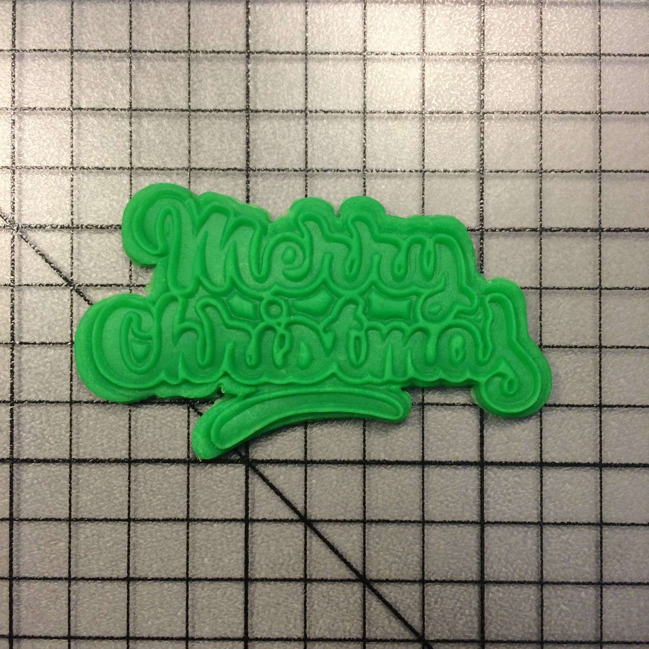 Merry Christmas 103 Cookie Cutter and Stamp (imprinted 2)
