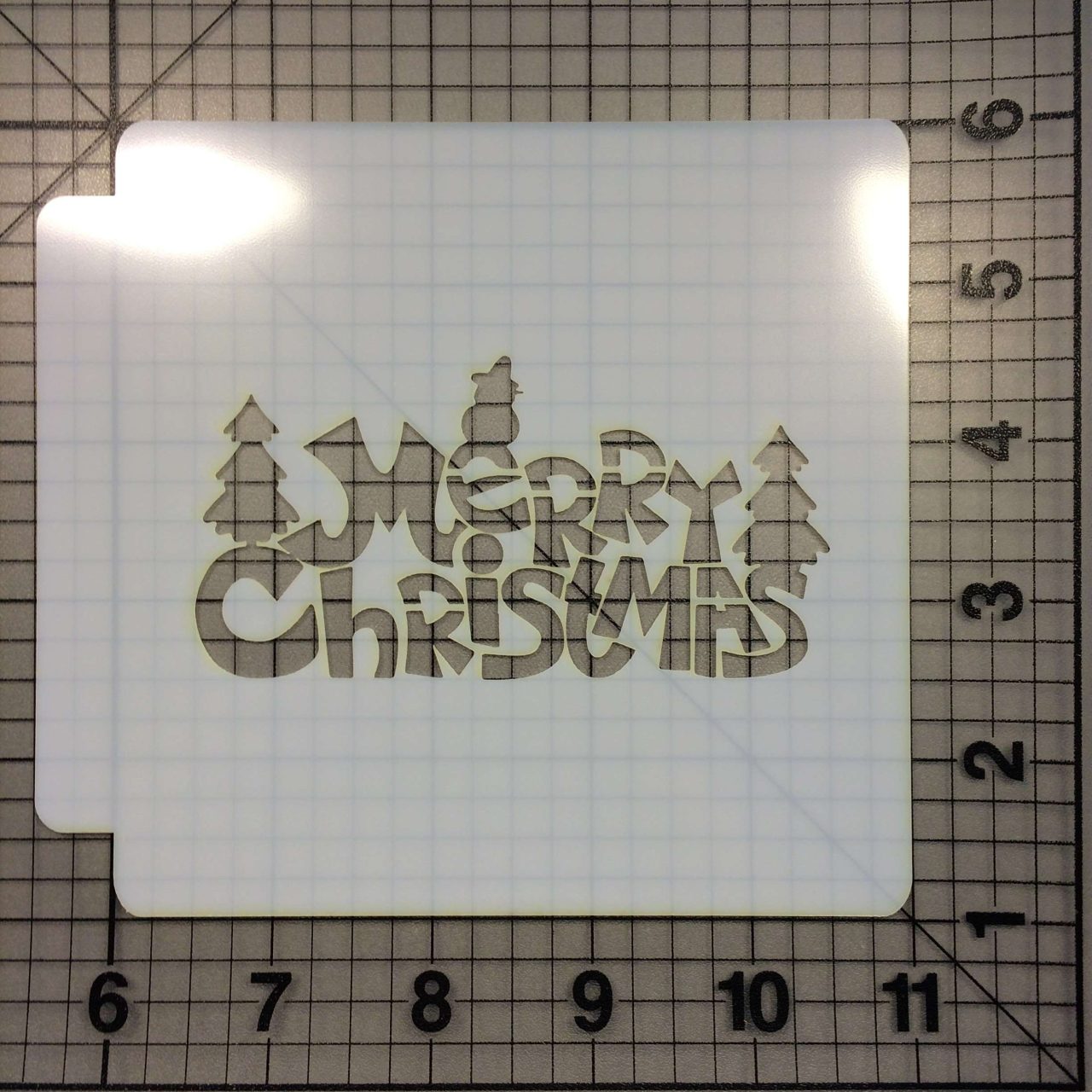 Merry Christmas Stencil 100