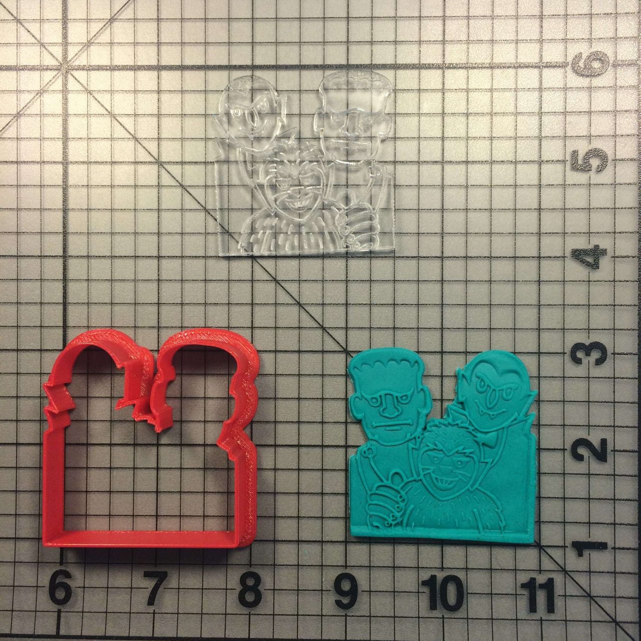 Halloween - Monster Friends 100 Cookie Cutter and Acrylic Stamp - Image 3