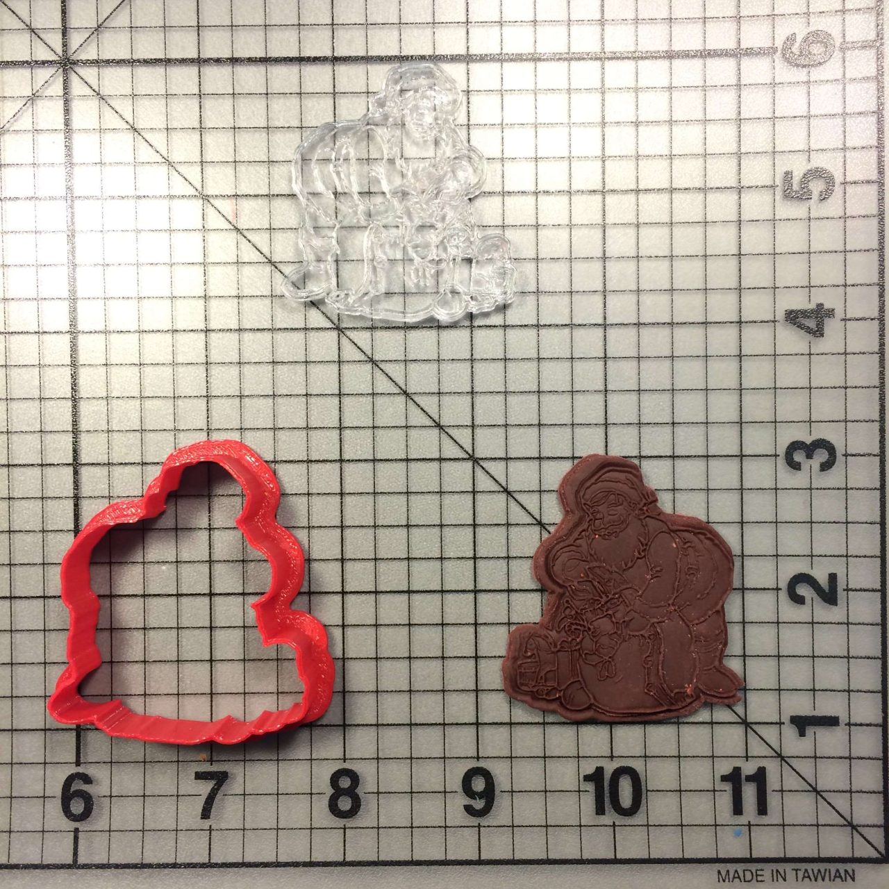Santa 102 Cookie Cutter and Stamp (imprinted 1)
