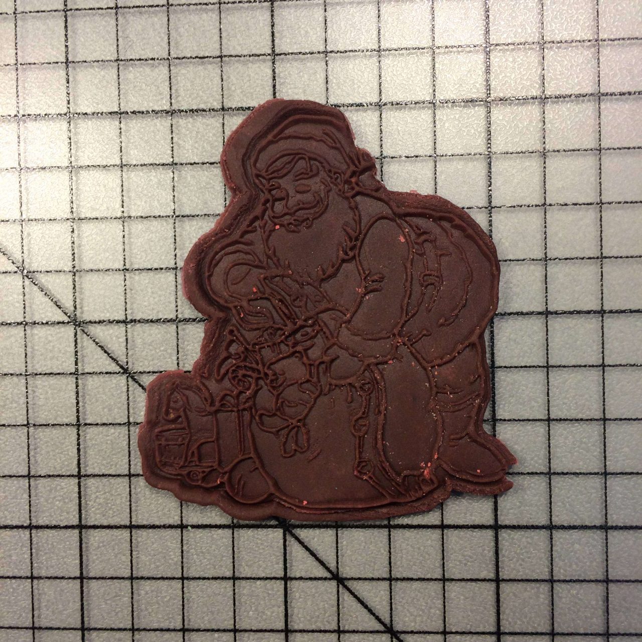 Santa 102 Cookie Cutter and Stamp (imprinted 2)