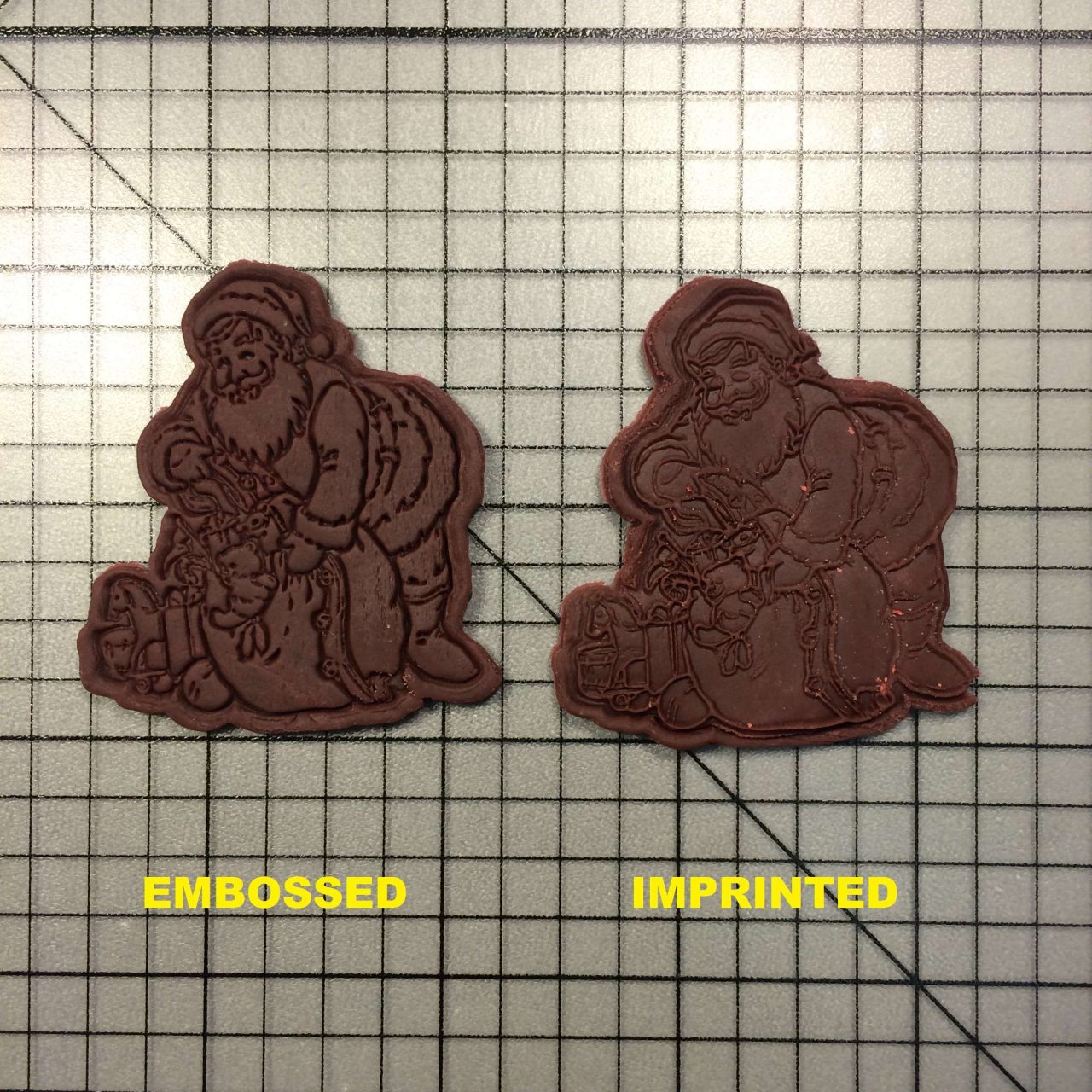 Santa 102 Cookie Cutter and Stamp written