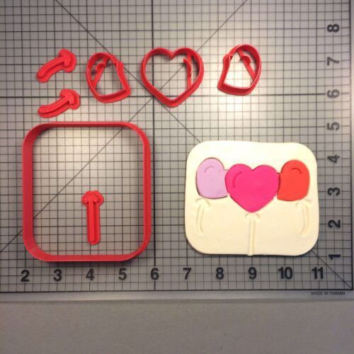 Heart Balloons 100 Cookie Cutter Set