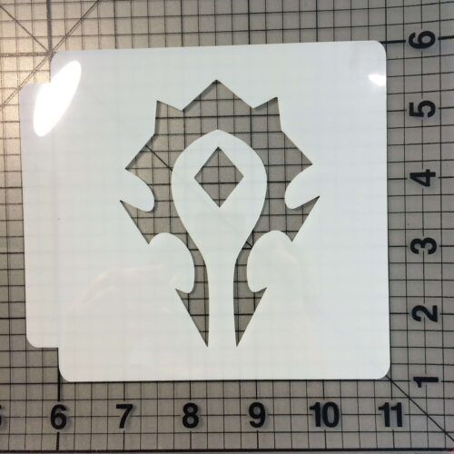 Horde Symbol Stencil 100