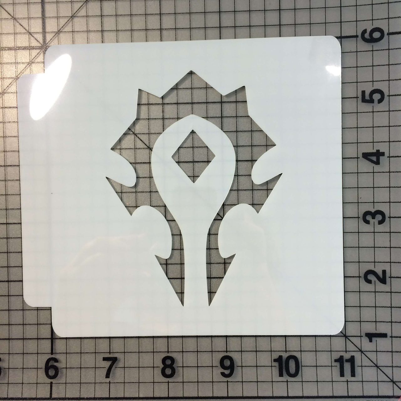 Horde Symbol Stencil 100