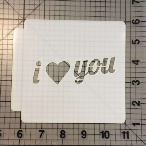 I Love You Stencil 100