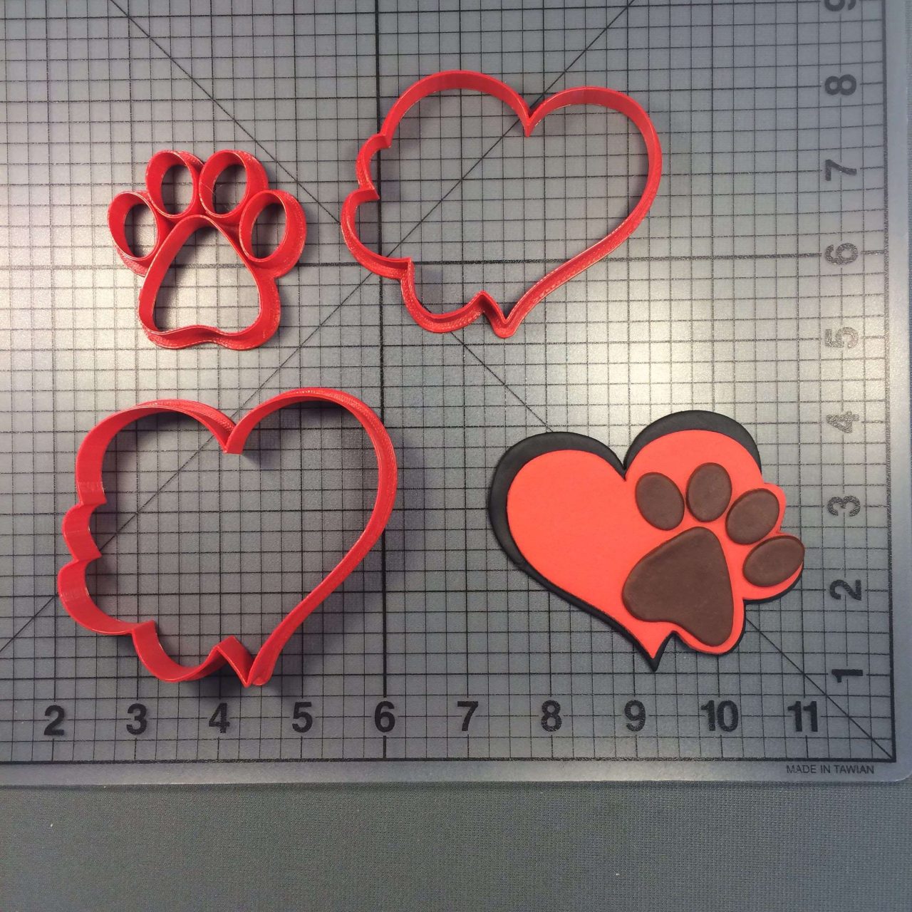 Paw Heart 100 Cookie Cutter Set