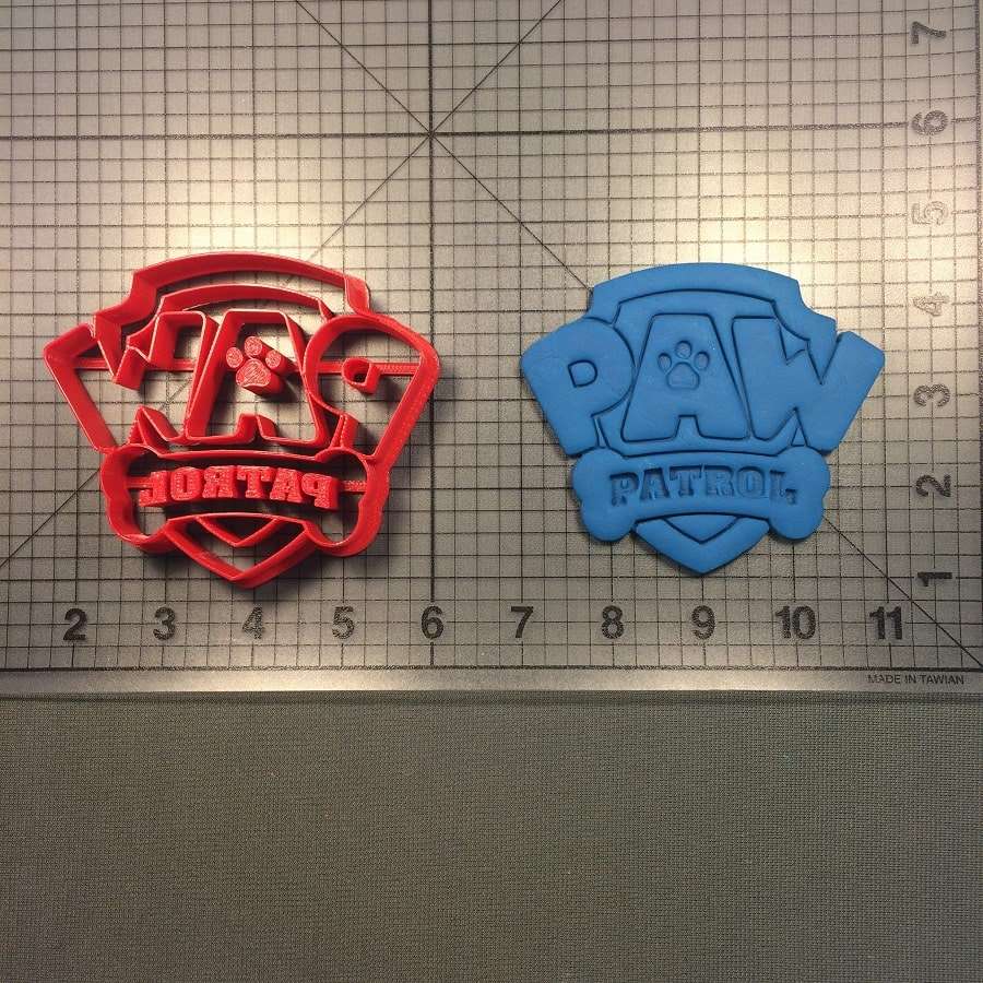 Paw Patrol Logo 101 Cookie Cutter