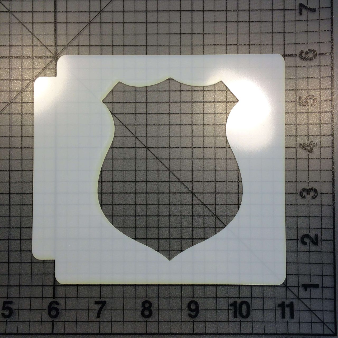 Police Badge Stencil 100