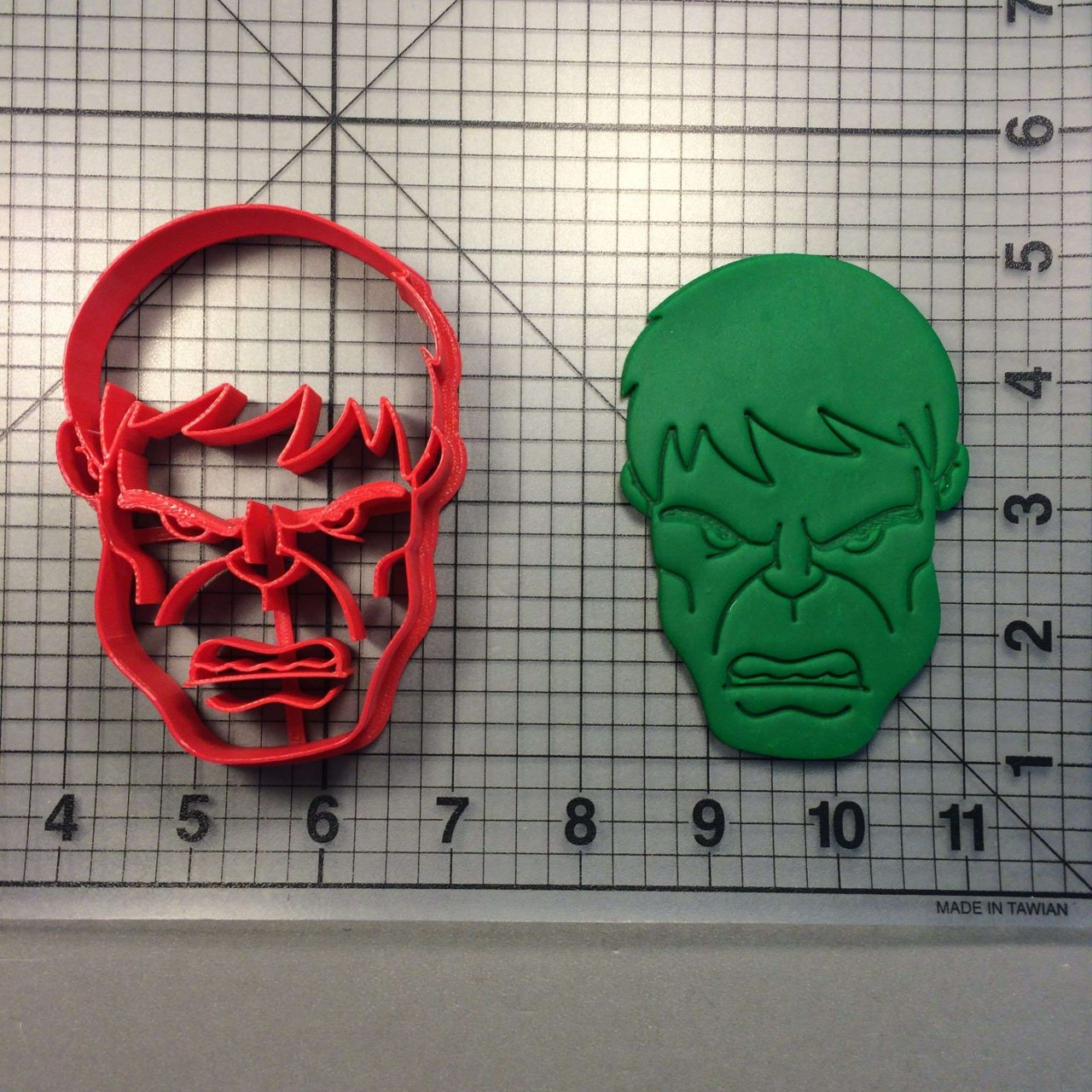 Hulk Face 101 Cookie Cutter