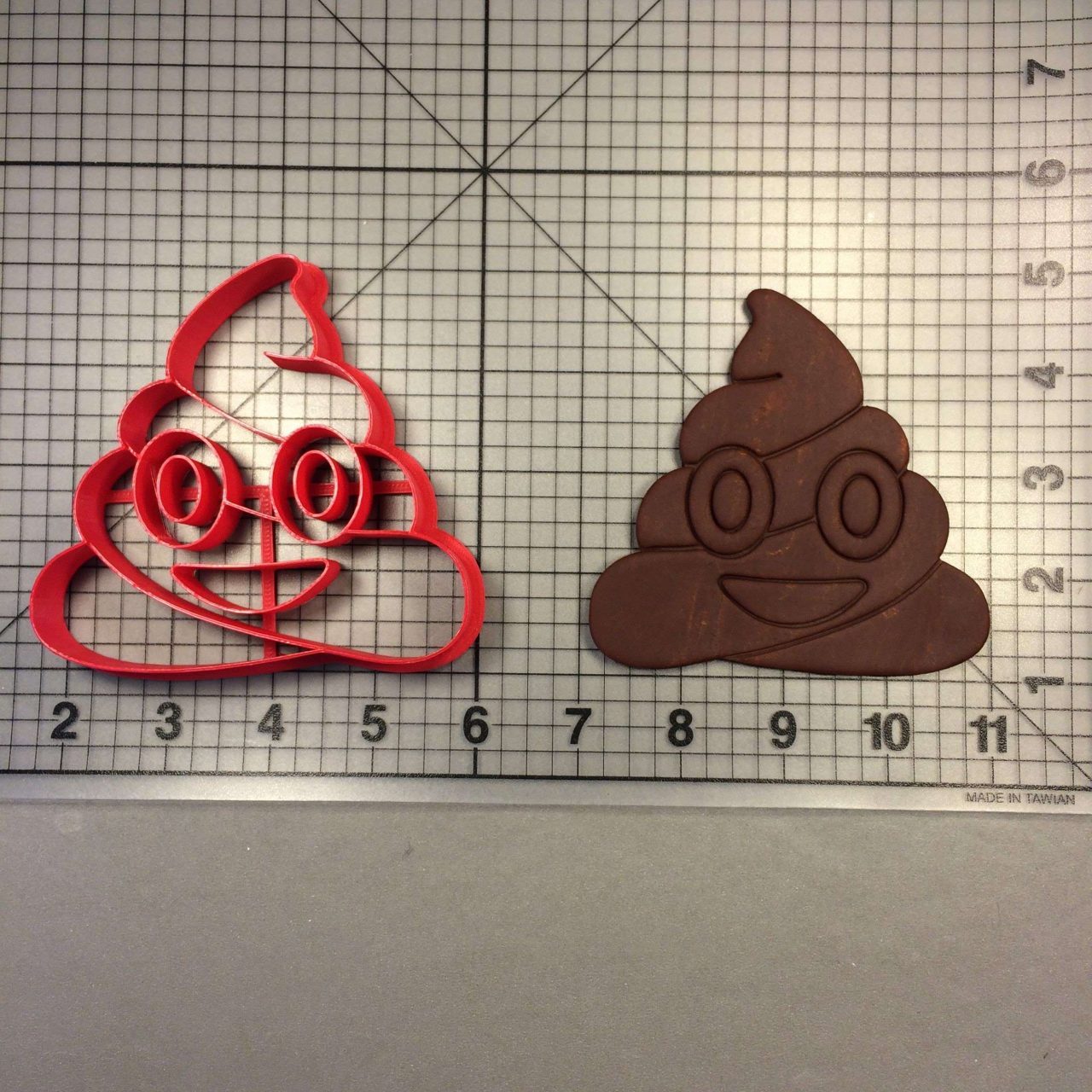 Poop Emoji 101 Cookie Cutter