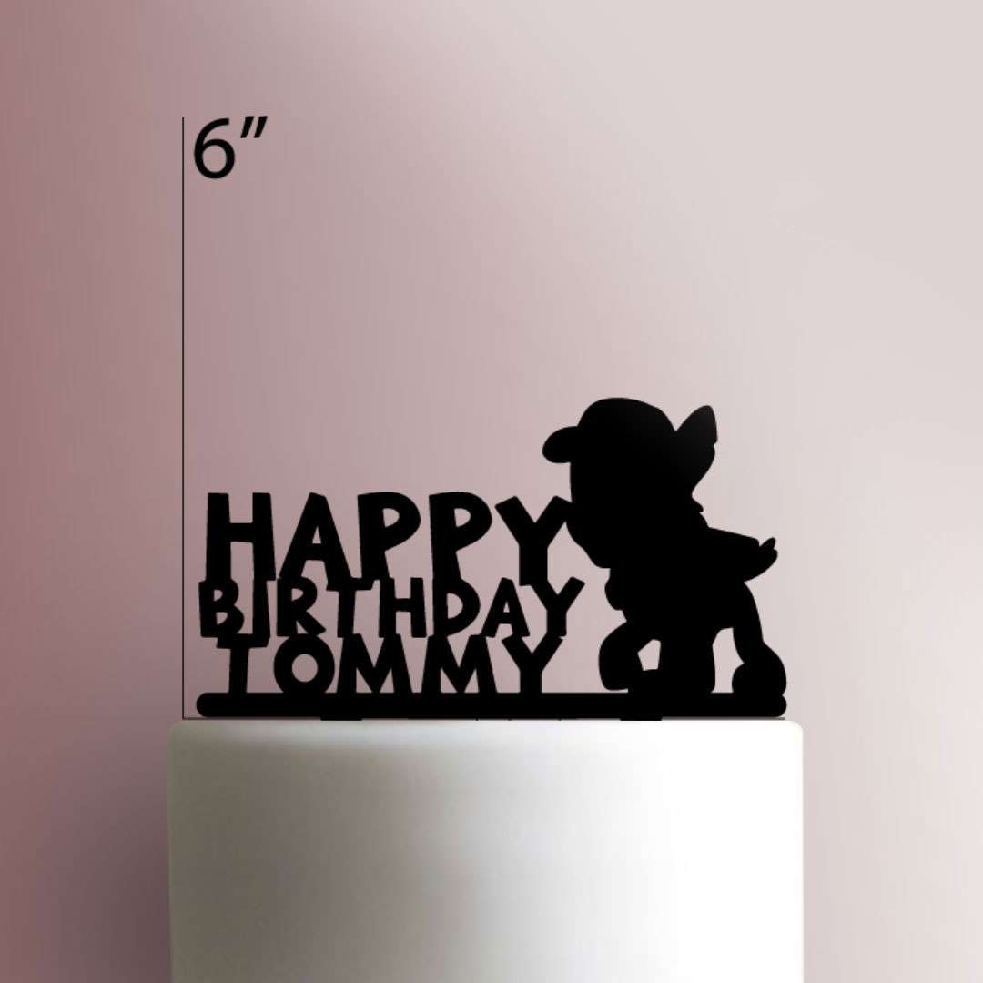 Custom Rocky Happy Birthday Cake Topper 100