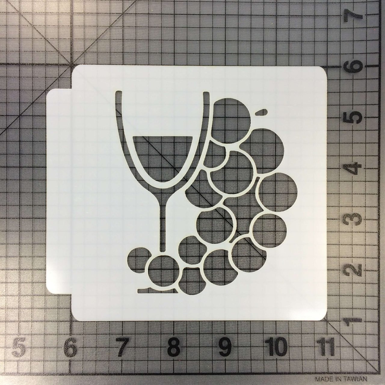 Wine and Grape Stencil 100