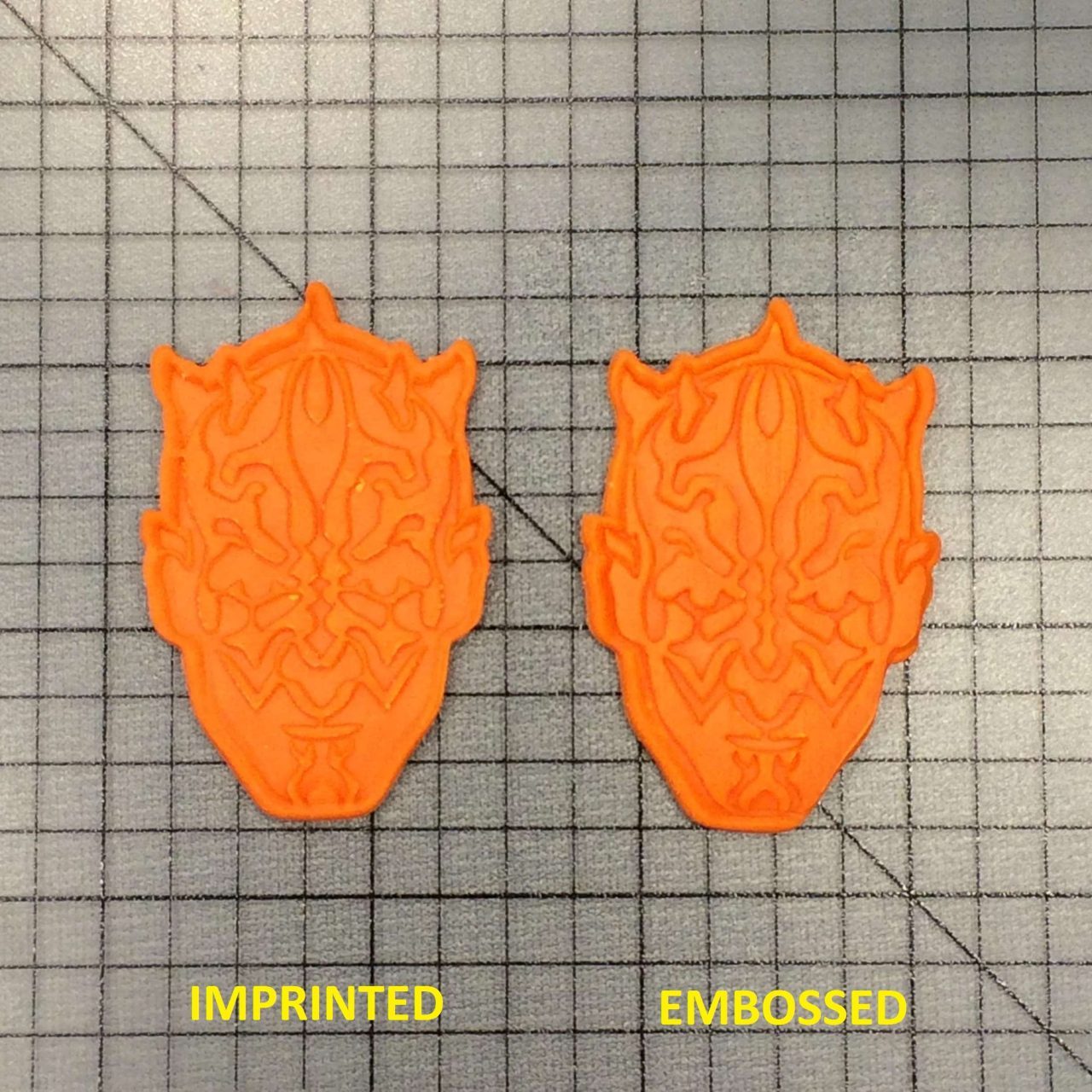Darth Maul 100 Cookie Cutter and Stamp Written