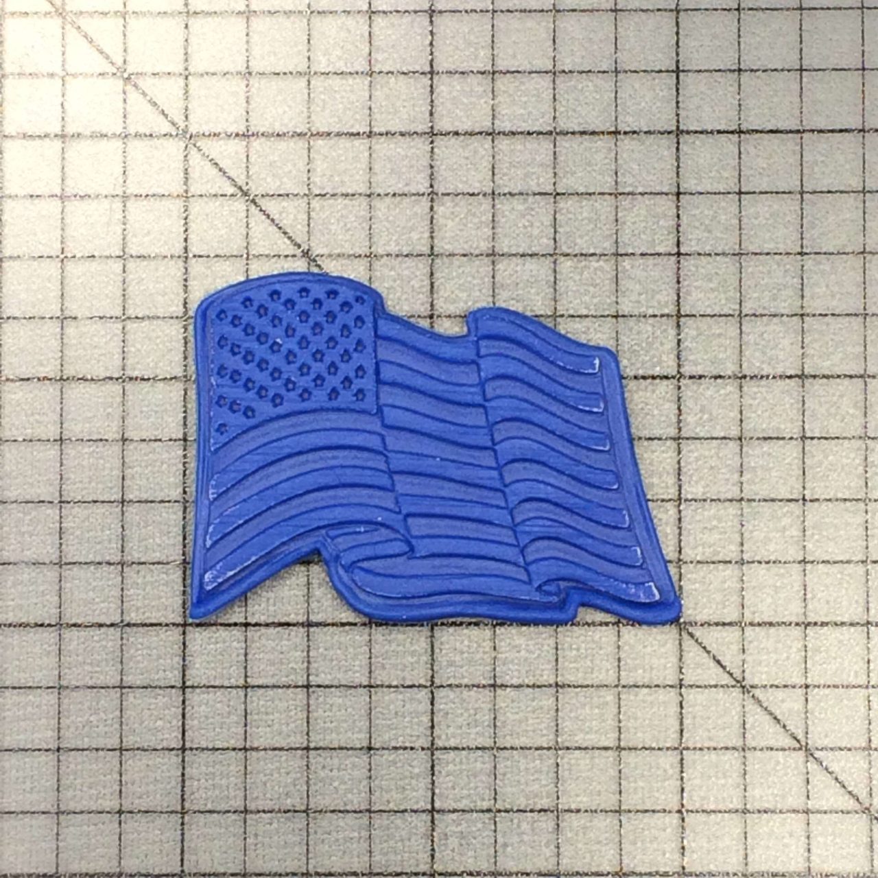 Flag 100 Cookie Cutter and Stamp Embossed (1)