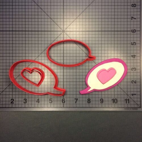 Heart Message Bubble 100 Cookie Cutter Set