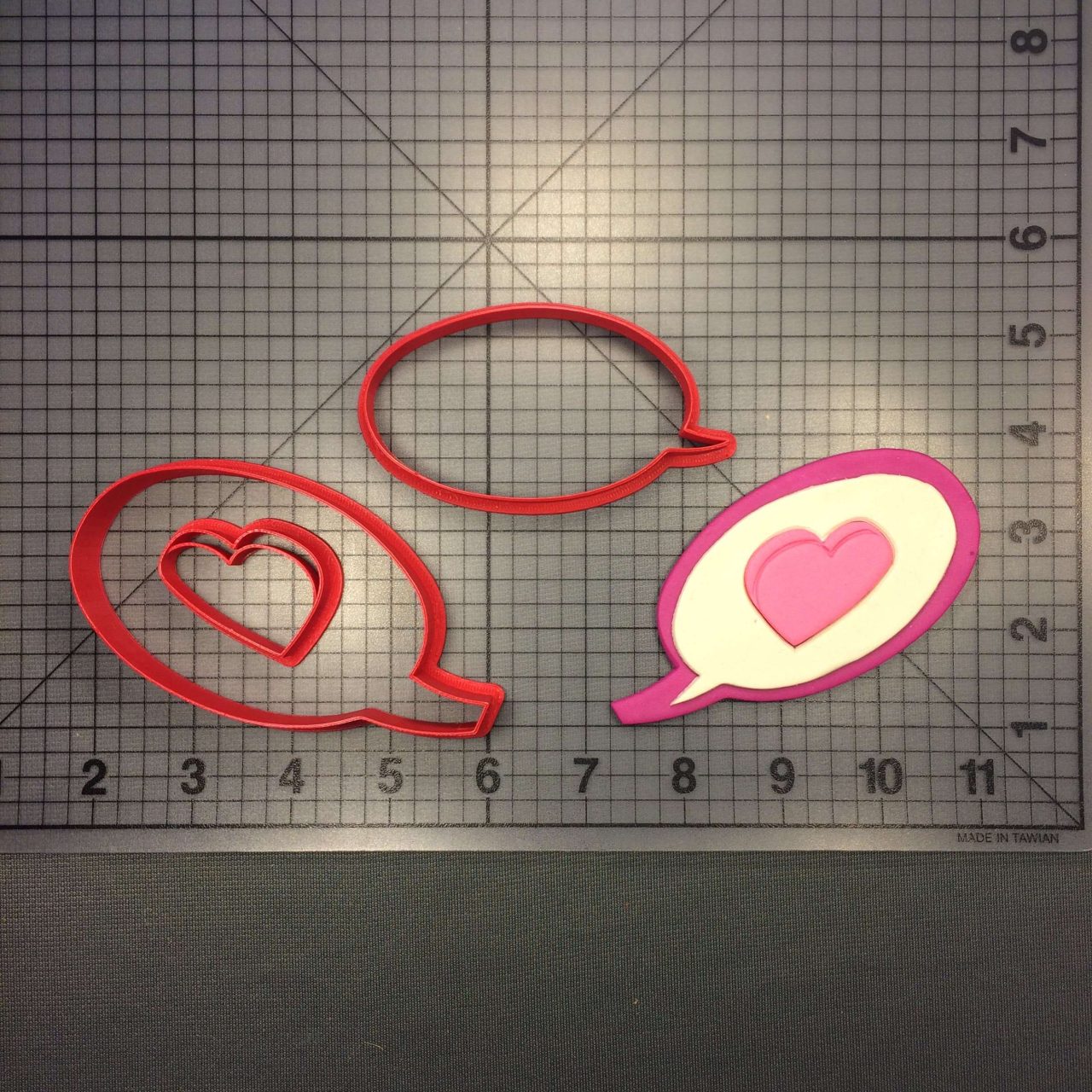 Heart Message Bubble 100 Cookie Cutter Set