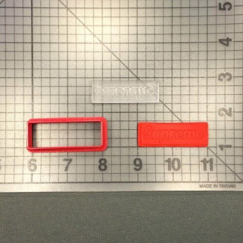 Supreme Logo 100 Cookie Cutter and Stamp Embossed (1)