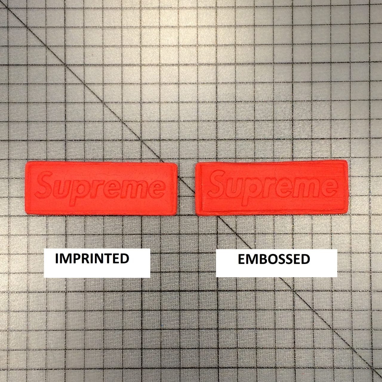 Supreme Logo 100 Cookie Cutter and Stamp Written