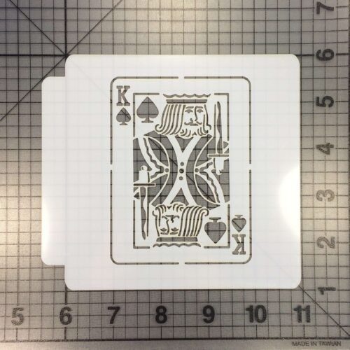 King Card Stencil 100