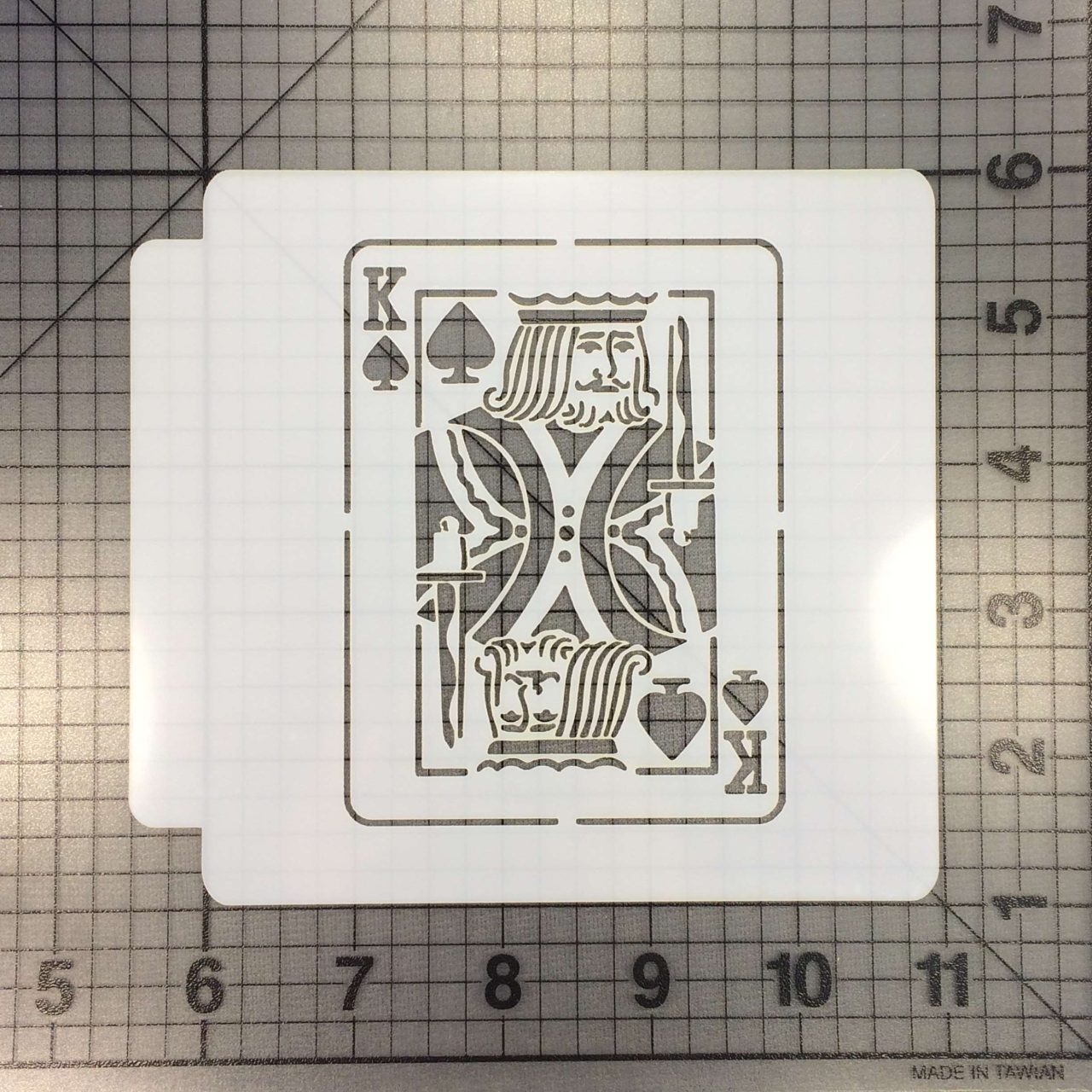 King Card Stencil 100