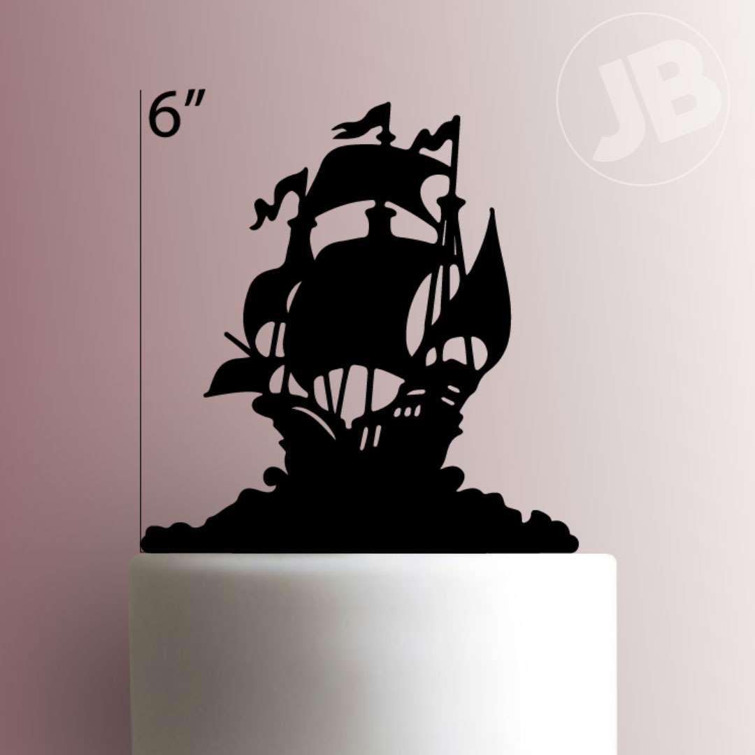 Pirate Ship Cake Topper 100