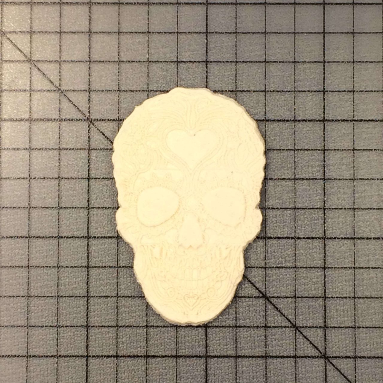 Skull 106 Cookie Cutter and Stamp Imprinted (2)