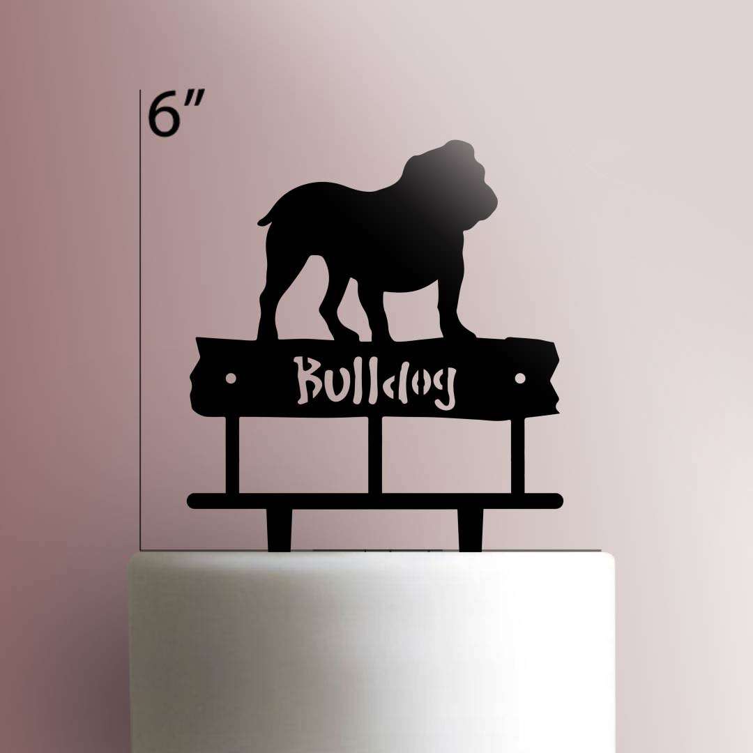 Bulldog Cake Topper 100