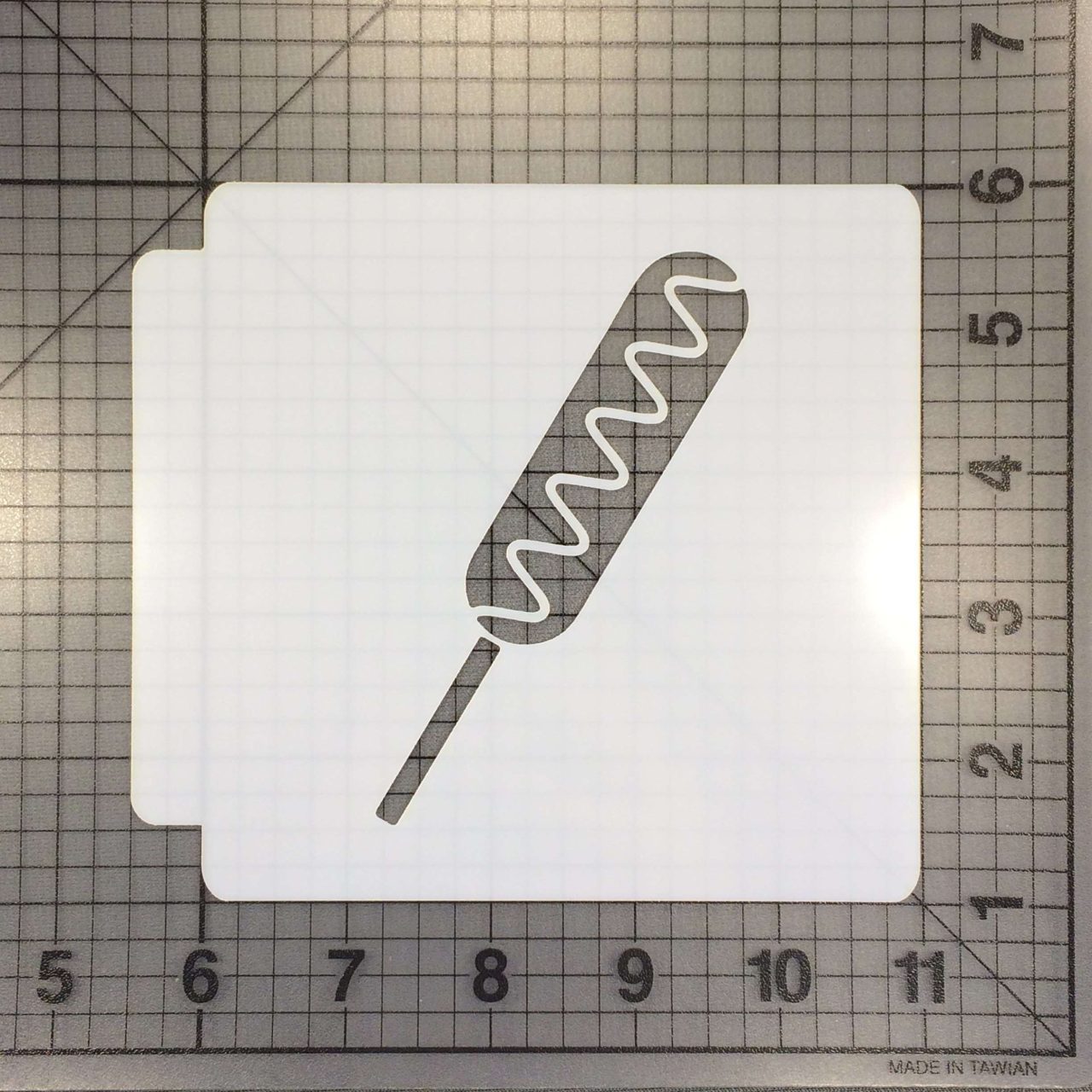 Corn Dog Stencil 100