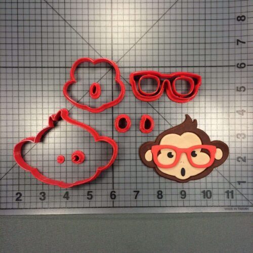 Cute Monkey 100 Cookie Cutter Set