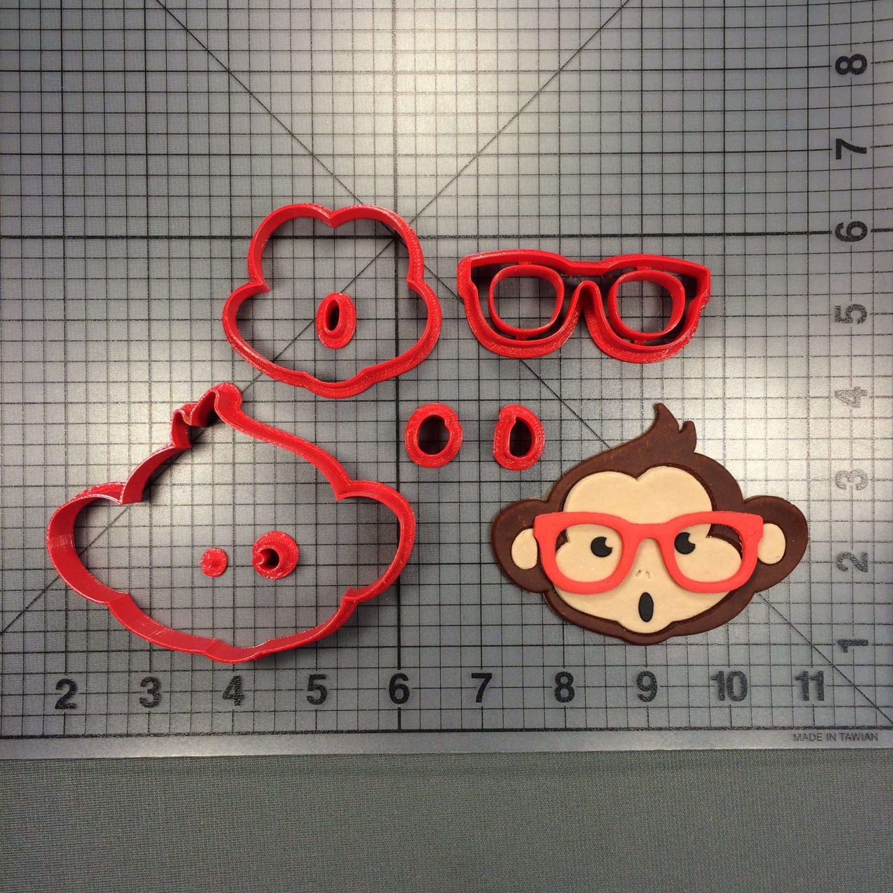Cute Monkey 100 Cookie Cutter Set