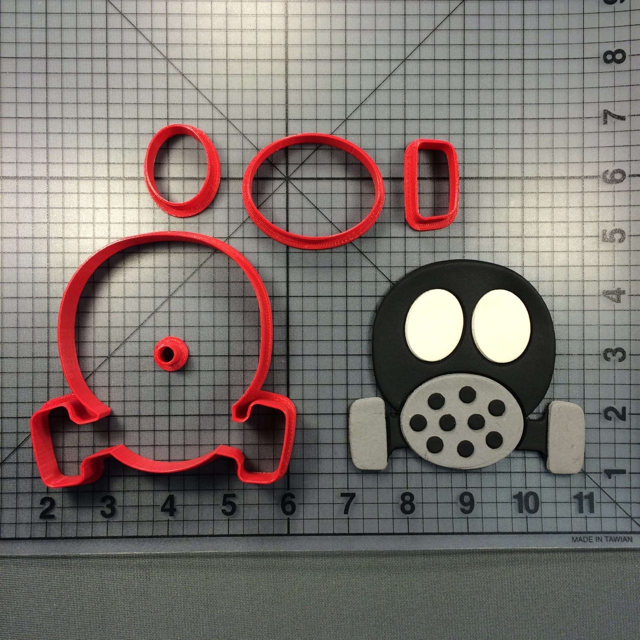 Gas Mask 100 Cookie Cutter Set