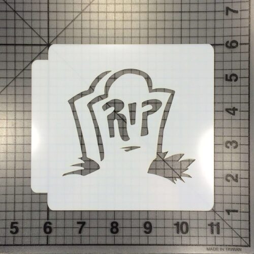 Halloween Grave Stencil 100