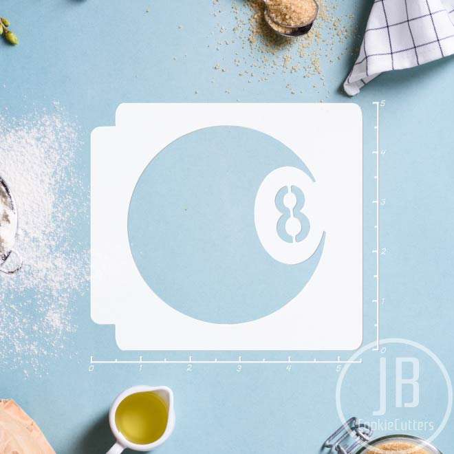 8 Ball Stencil 100