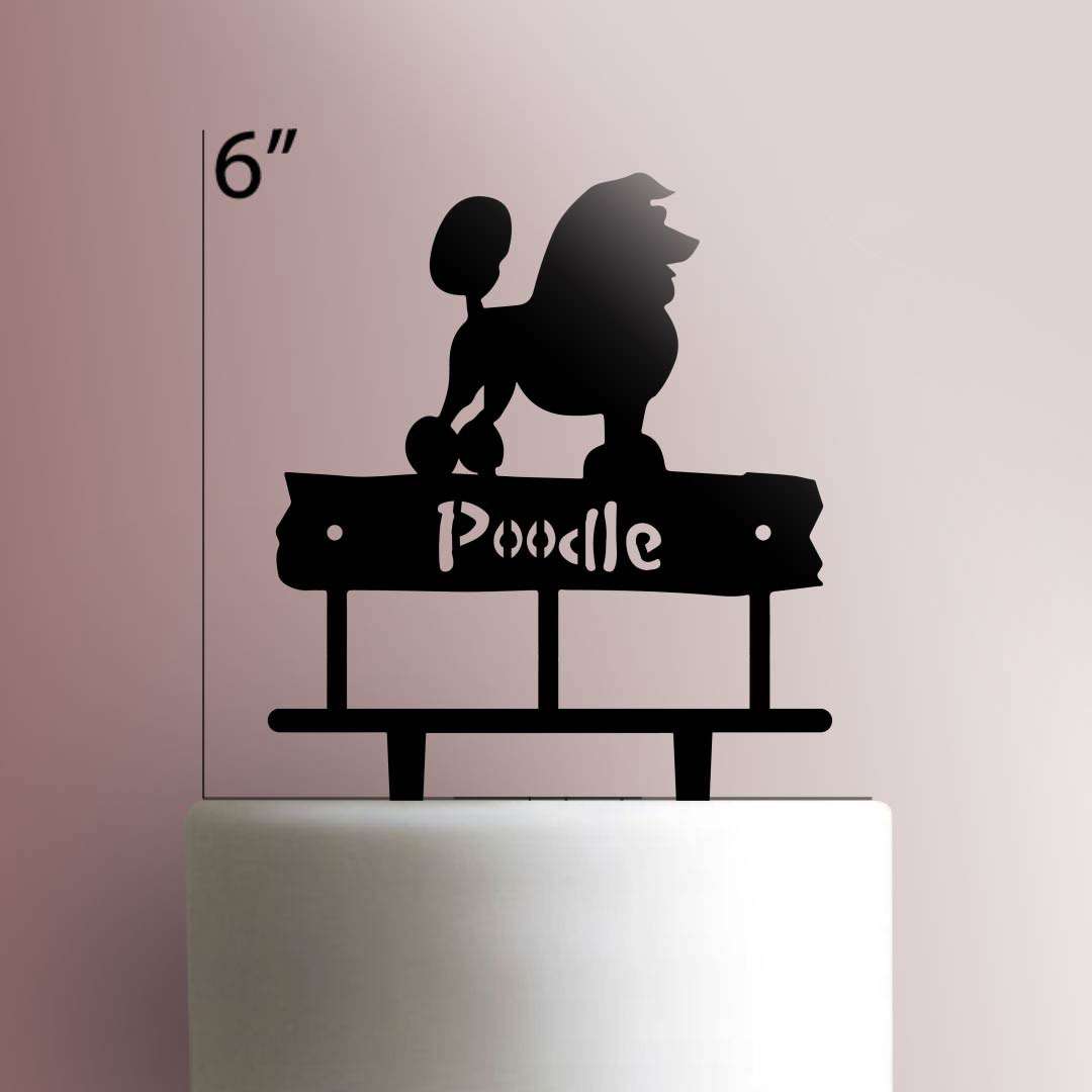 Poodle Cake Topper 100