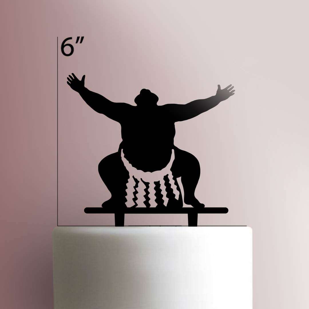 Sumo Wrestler Cake Topper 101