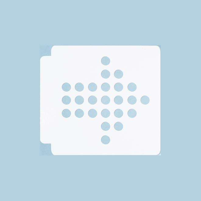 Arrow Dot Stencil 100