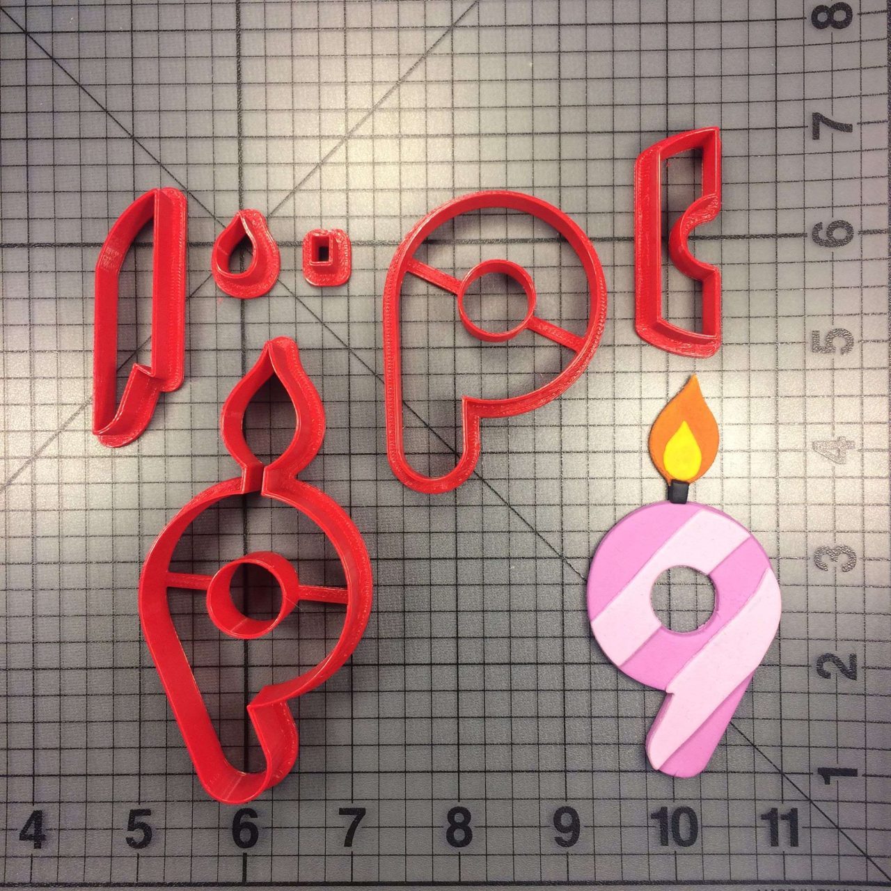 Candle Number 9 100 Cookie Cutter Set