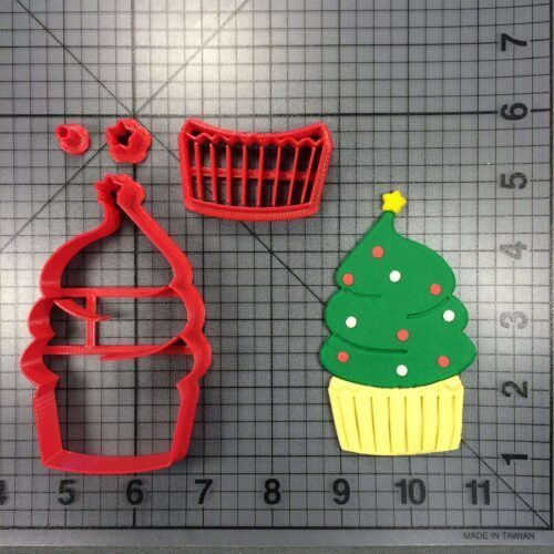 Christmas Cupcake 266-045 Cookie Cutter Set