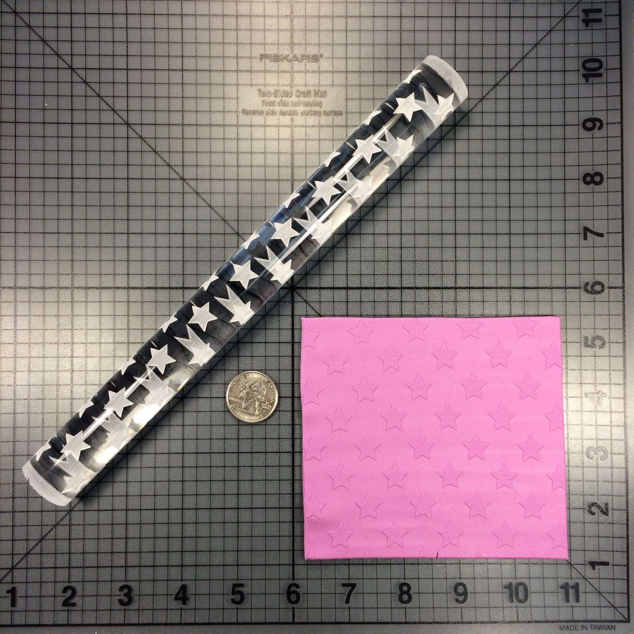 Star Pattern 765-017 Rolling Pin (Close)