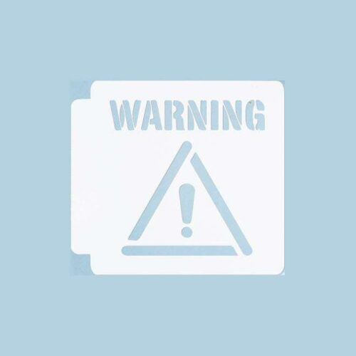 Warning Stencil 100