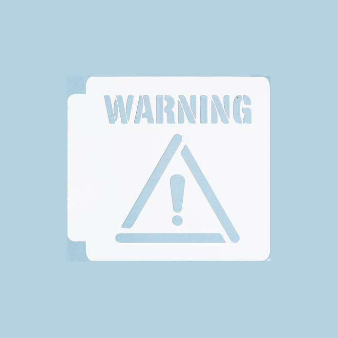 Warning Stencil 100