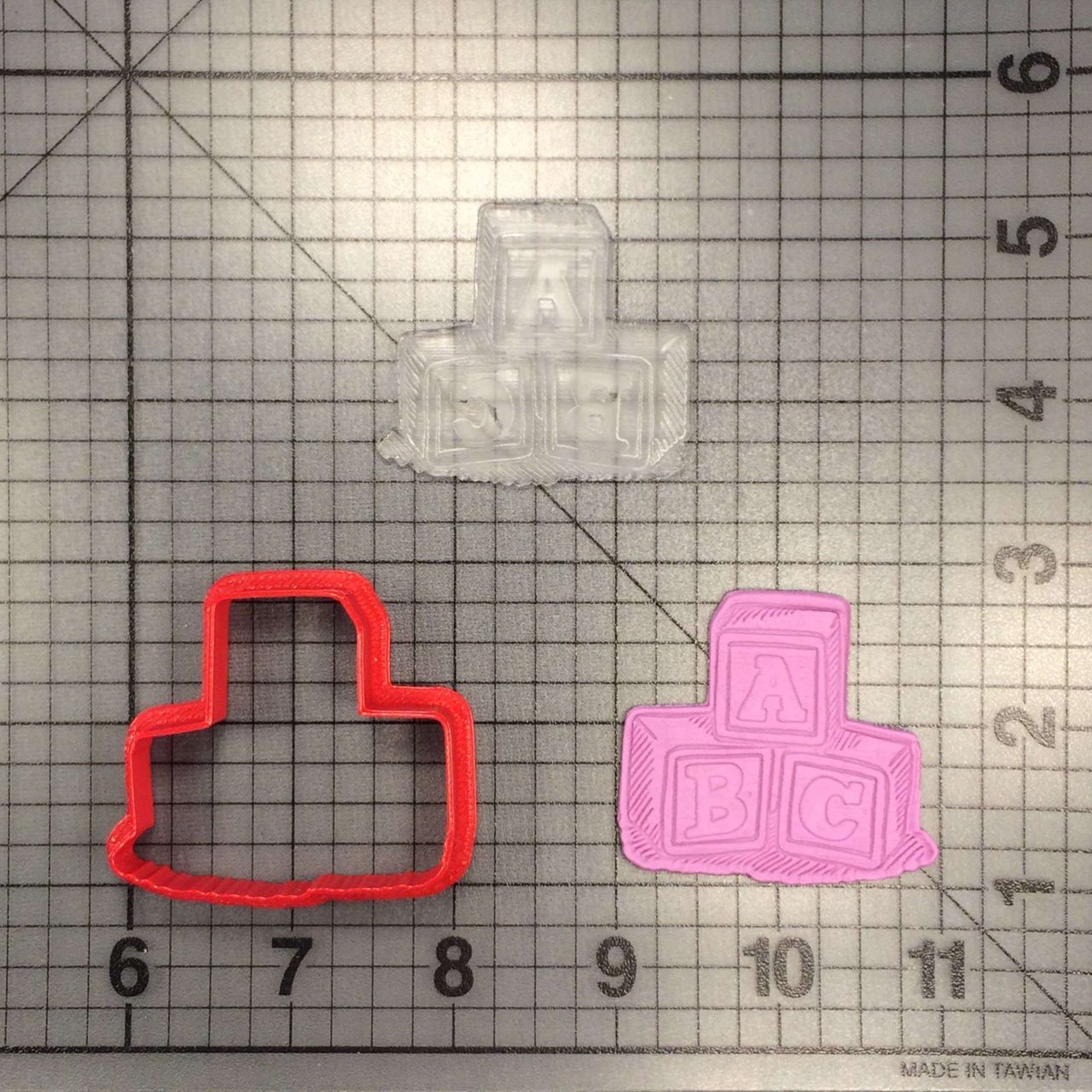 ABC Blocks 227-023 Cookie Cutter and Acrylic Stamp - Image 3