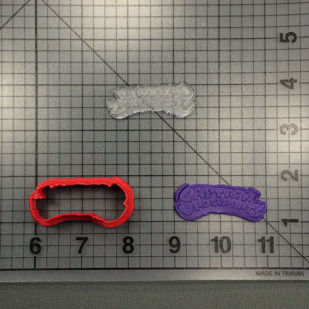 Captain Underpants 100 Cookie Cutter and Acrylic Stamp - Image 3