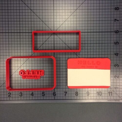 Name Tag 266-168 Cookie Cutter Set