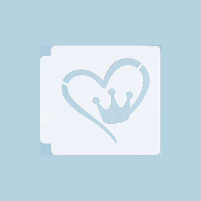 Crown Heart 783-135 Stencil